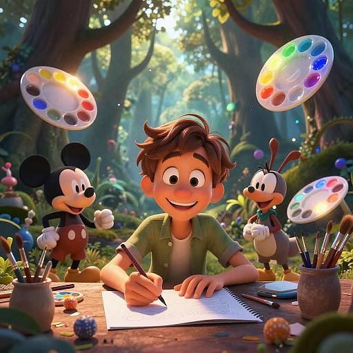 Whimsical Disney Character Creator Art
