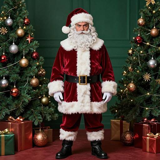 Photorealistic Filipino Santa Claus Holiday