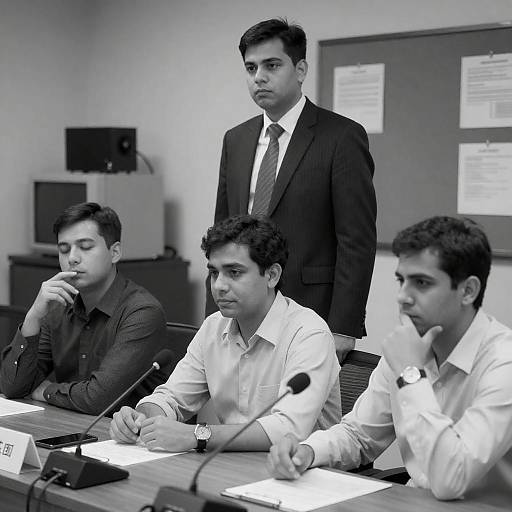 Black and White Business Meeting