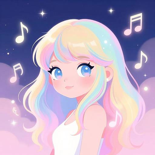 Taylor Swift Cartoon Pastel Wallpaper