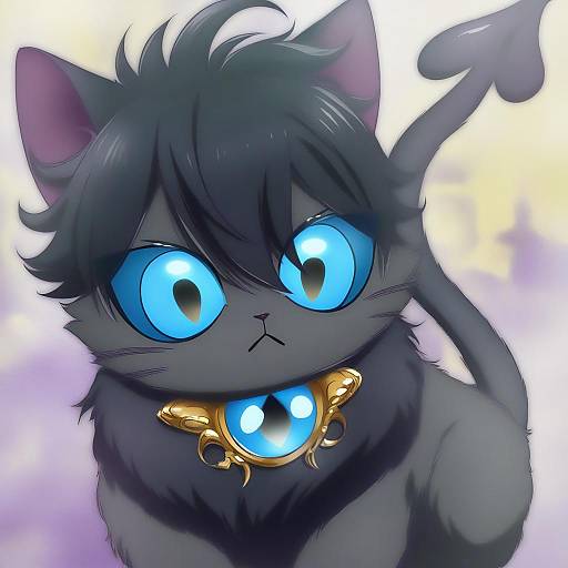 Illustration of Grim (twisted wonderland), twisted wonderland in the style of Okuda yasuhiro