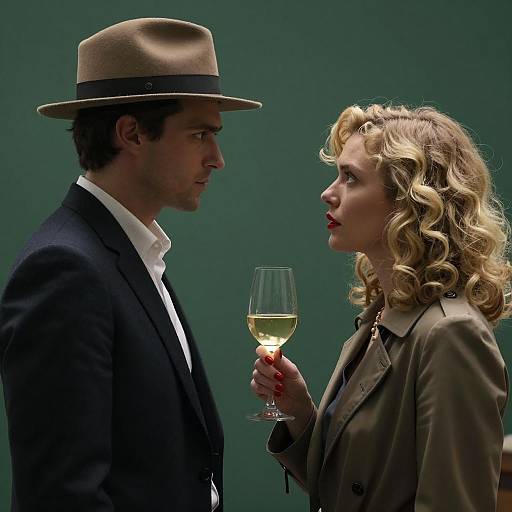 Intense Conversation Between Man and Woman