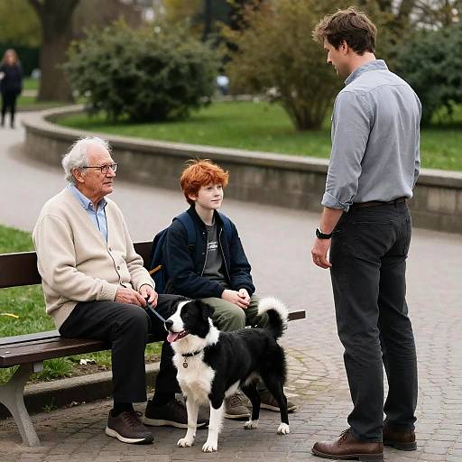 Family Moments in a Sunny Park