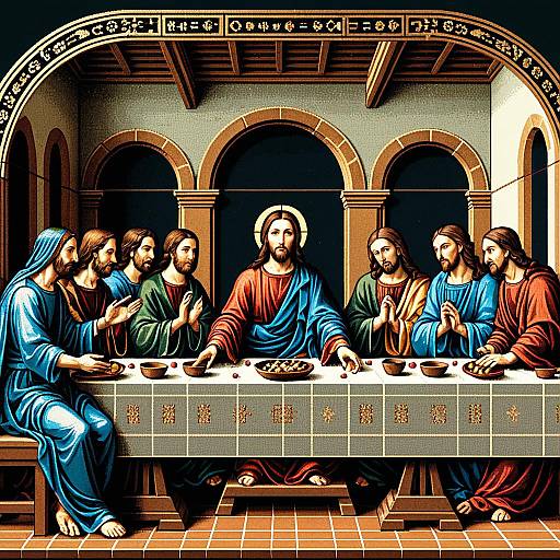 The Last Supper Pixel Art