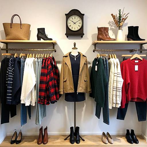 Chic Boutique Interior with Vintage Touch