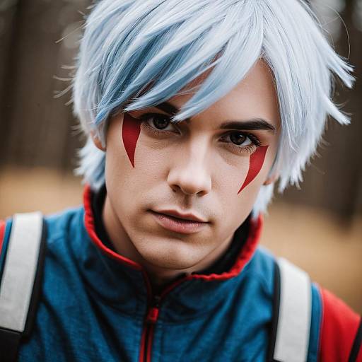 Lifestyle costume photo of Allen walker. Cosplay clothes