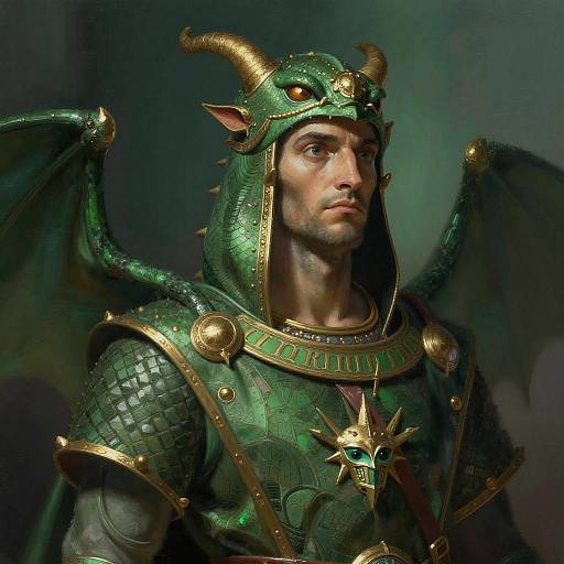 Fantasy Portrait of Dragonborn Assyria