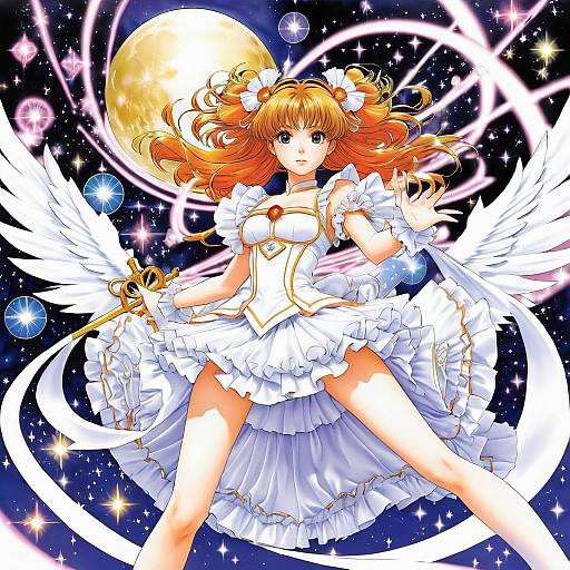Magical Girl Transformation in CLAMP Style