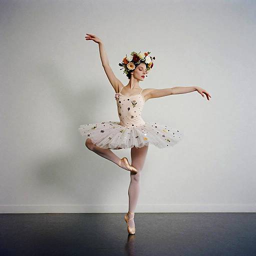 Surreal Floral Theatrical Fashion Portrait