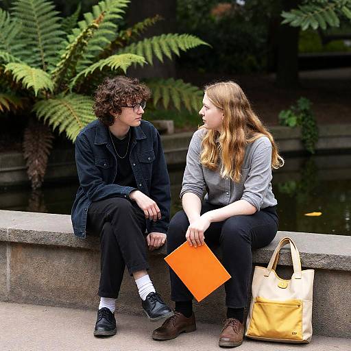 Intimate Moment by the Pond