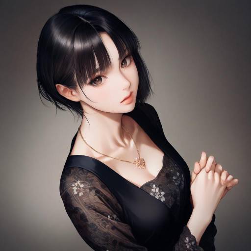 Realistic Shouhou Portrait with Jewelry
