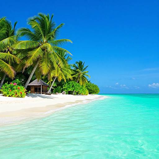 Tropical Island Paradise Scene