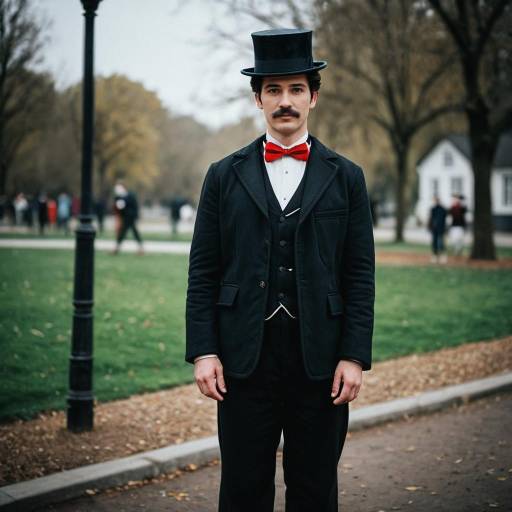 Man in Mary Poppins Inspired Costume