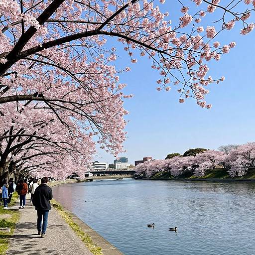 Cherry Blossoms at Chidorigafuchi Waterfront