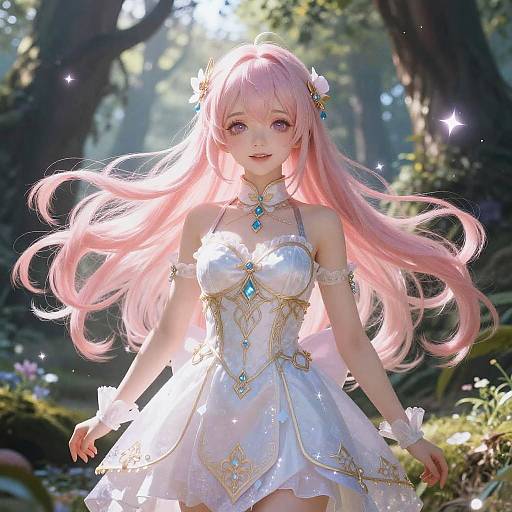 Magical Fantasy Anime Girl Art