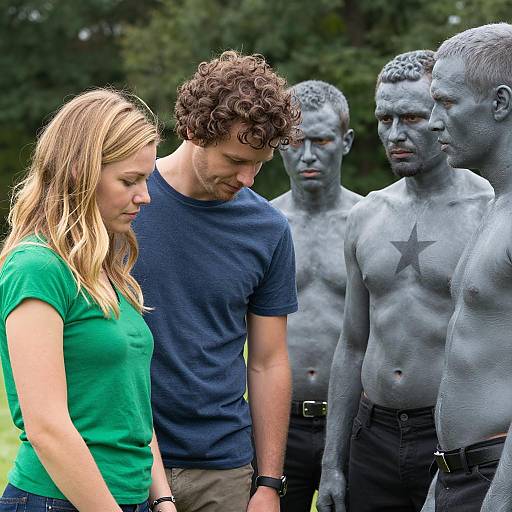 Group Photograph with Unique Artistic Elements