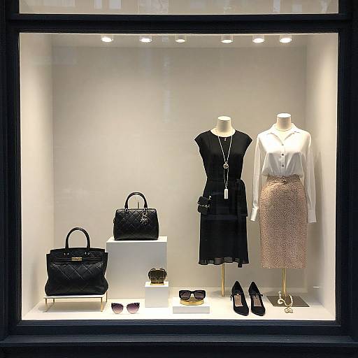 Luxury Boutique Window Display