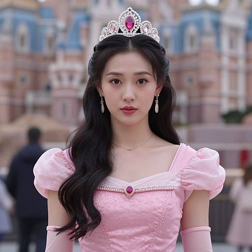 Disney Villain Princess in Pink Dress
