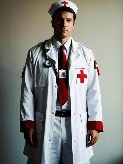 Man in The Medic Classic Costume