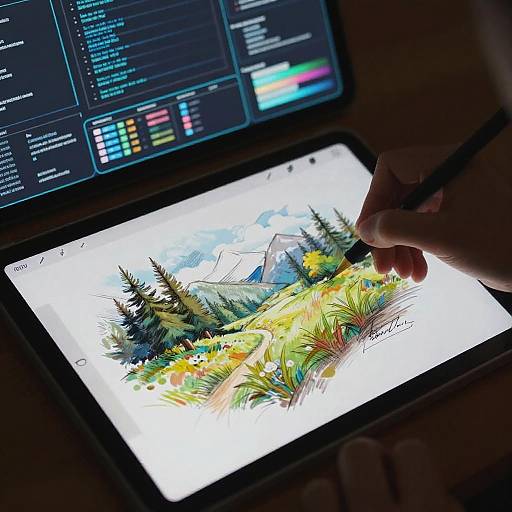 AI Sketch to Detailed Landscape Transformation