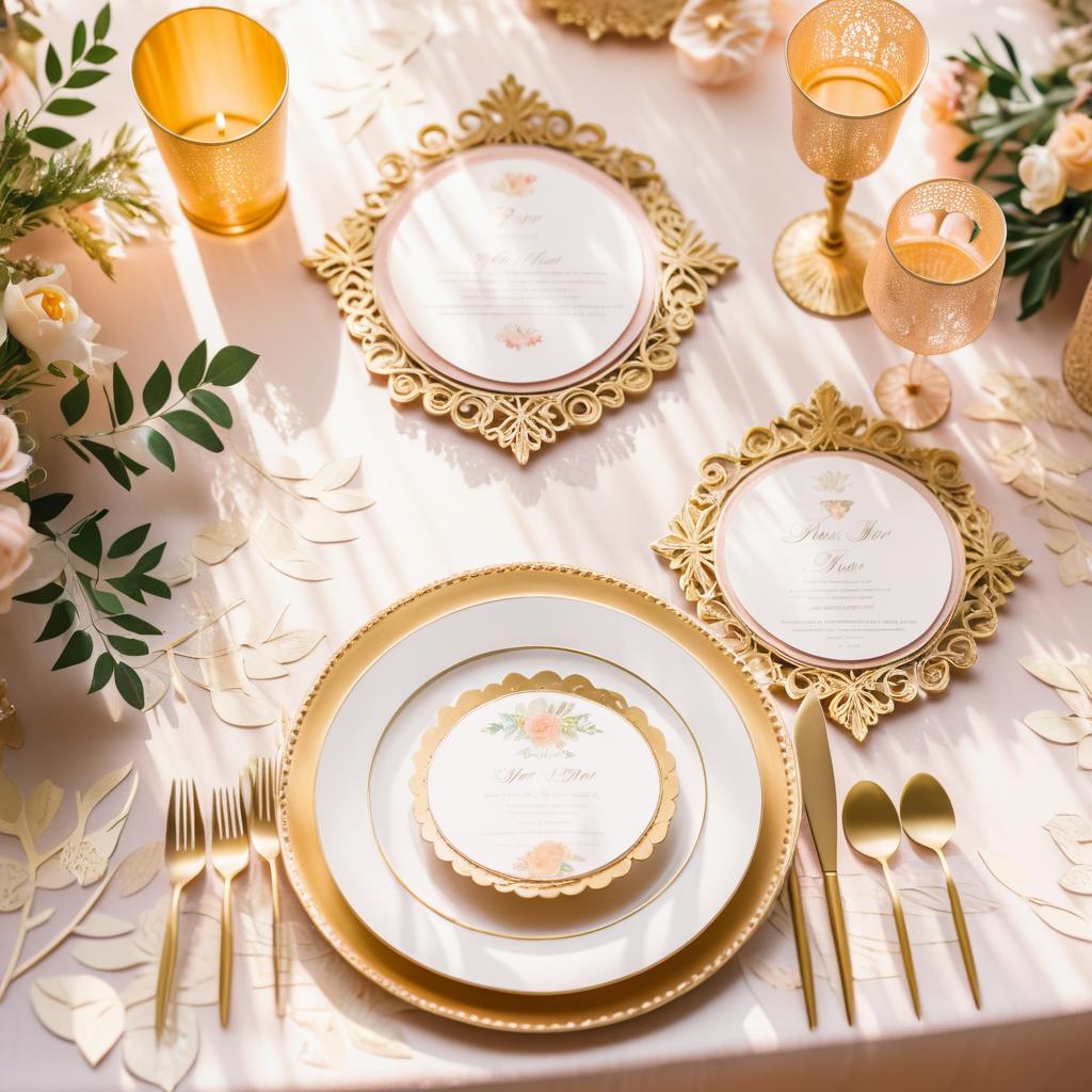 Whimsical Fairy Tale Tablescape Mockup