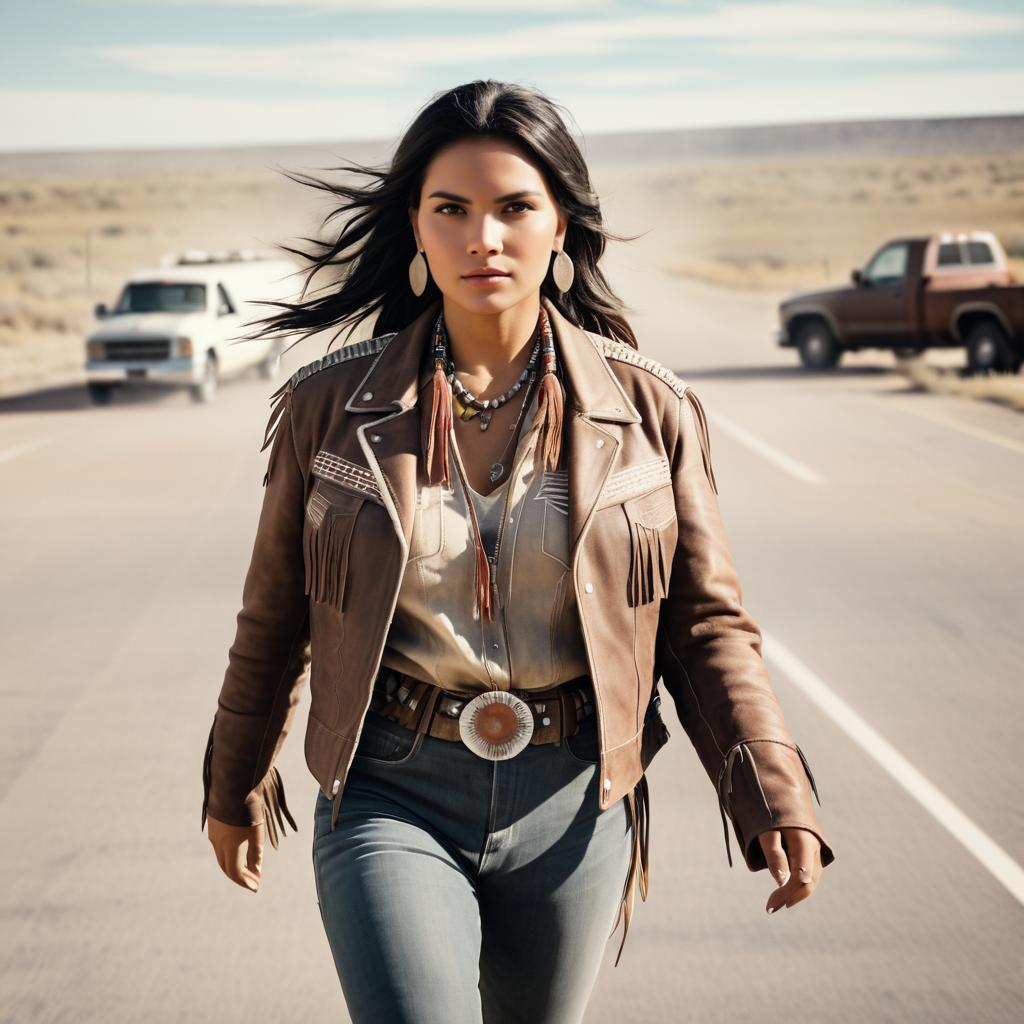 Cinematic Portrait of Native American Woman