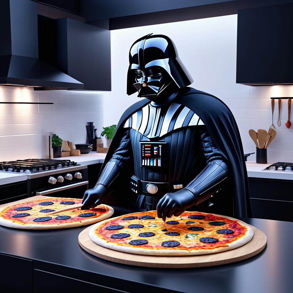 Darth Vader's Epic Pizza Creation