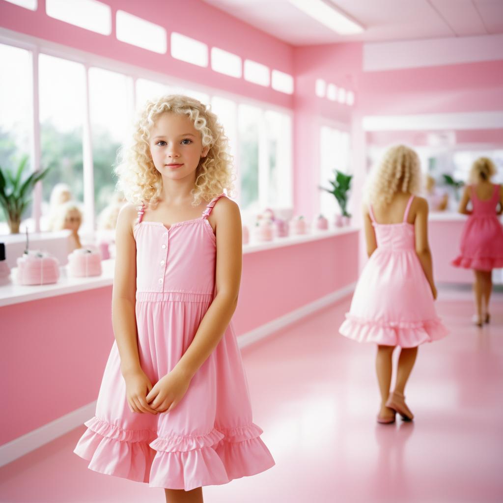 Charming Girl at Modern Hair Salon