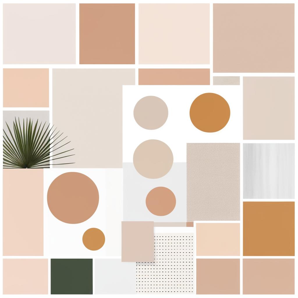 Minimalist Chic Moodboard with Colorful Touches