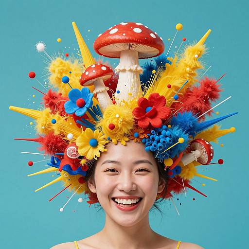 Vibrant Explosion of Color and Joy