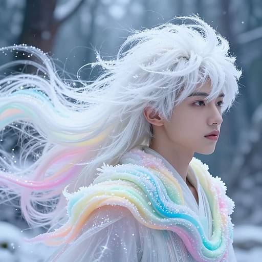 Rainbow Sherbet Ice Cream Hair Fantasy