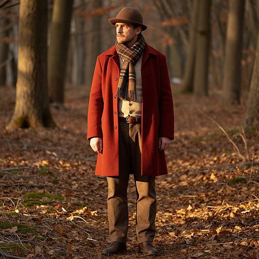 Autumn Man in Classic Warm Apparel