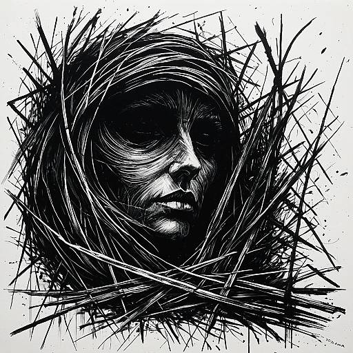 Forgotten Epoch Monochrome Painting