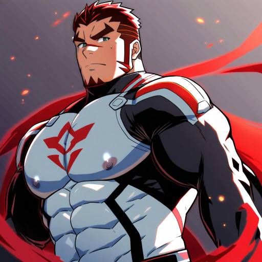 Illustration of Akashi (live a hero), live a hero in the style of Tatsunami youtoku