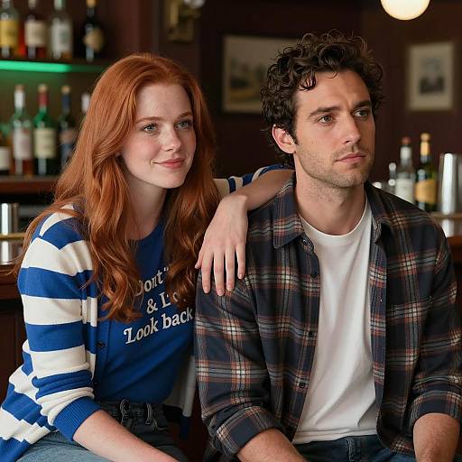 Casual Couple in Bar Setting