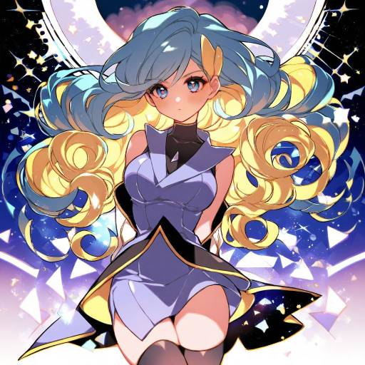 Illustration of Ace trainer (pokemon), pokemon in the style of Mamaloni