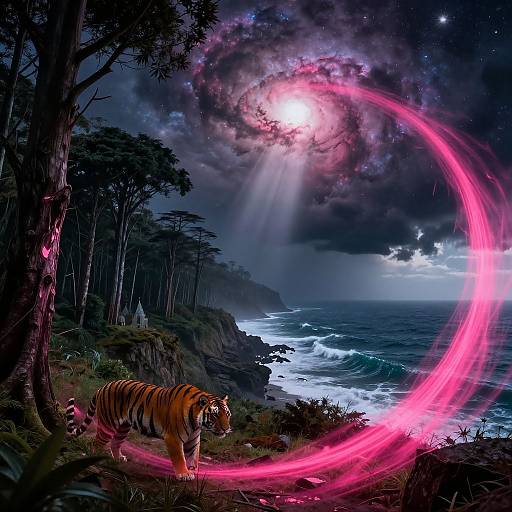 Westernpunk Monastery Ocean Landscape