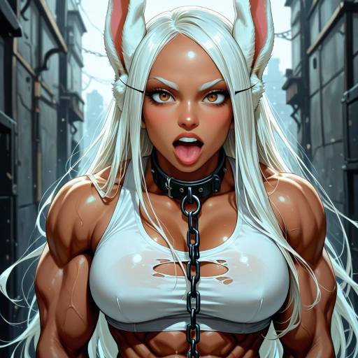 Playful Rabbit Girl with Unique Features