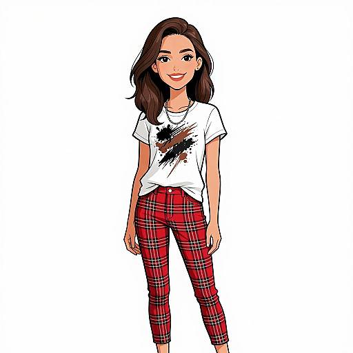 Smiling Woman in Casual Streetwear