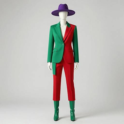 Colorful Mannequin in Vibrant Outfit