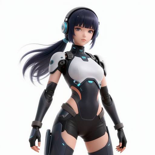 Cyberpunk Anime Racer Girl