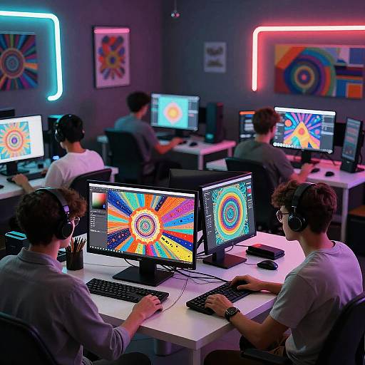 Virtual Art Studio with AI Assistants