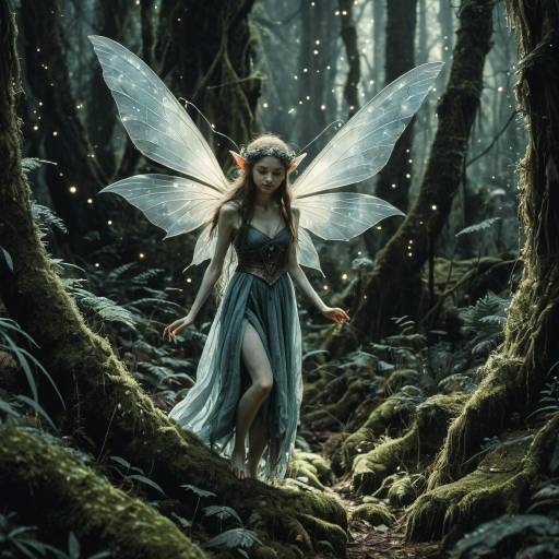 Mischievous Fairy in Mossy Forest