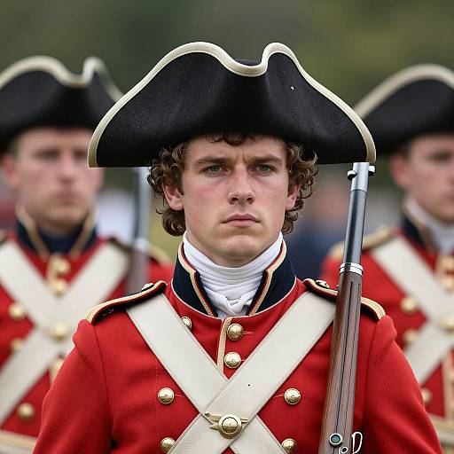 Portrait of a Young Soldier in Uniform