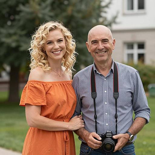 Joyful Garden Moment with Friends