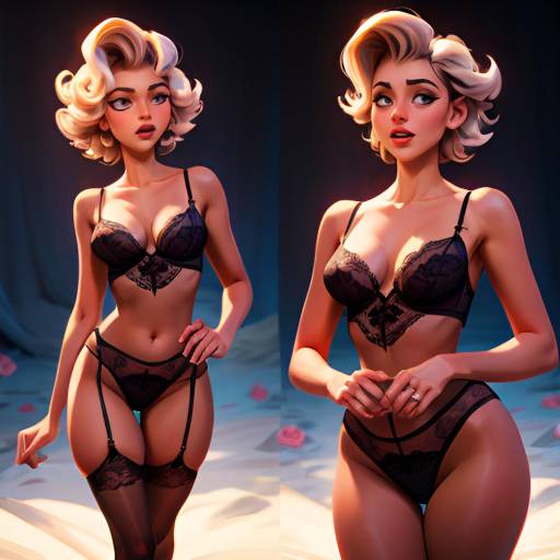 Blissful Model Photoshoot in Enchanted Rose