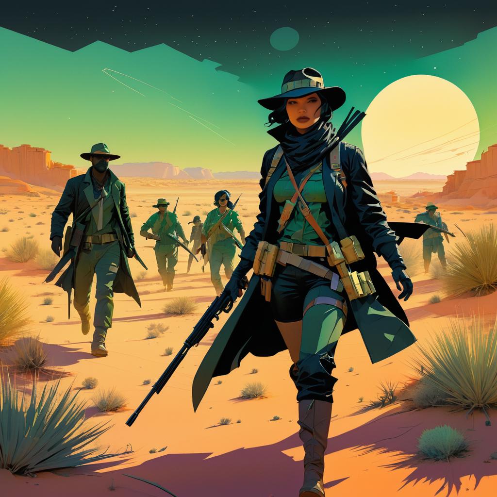 Stealthy Rogue Ranger in Zombie Desert