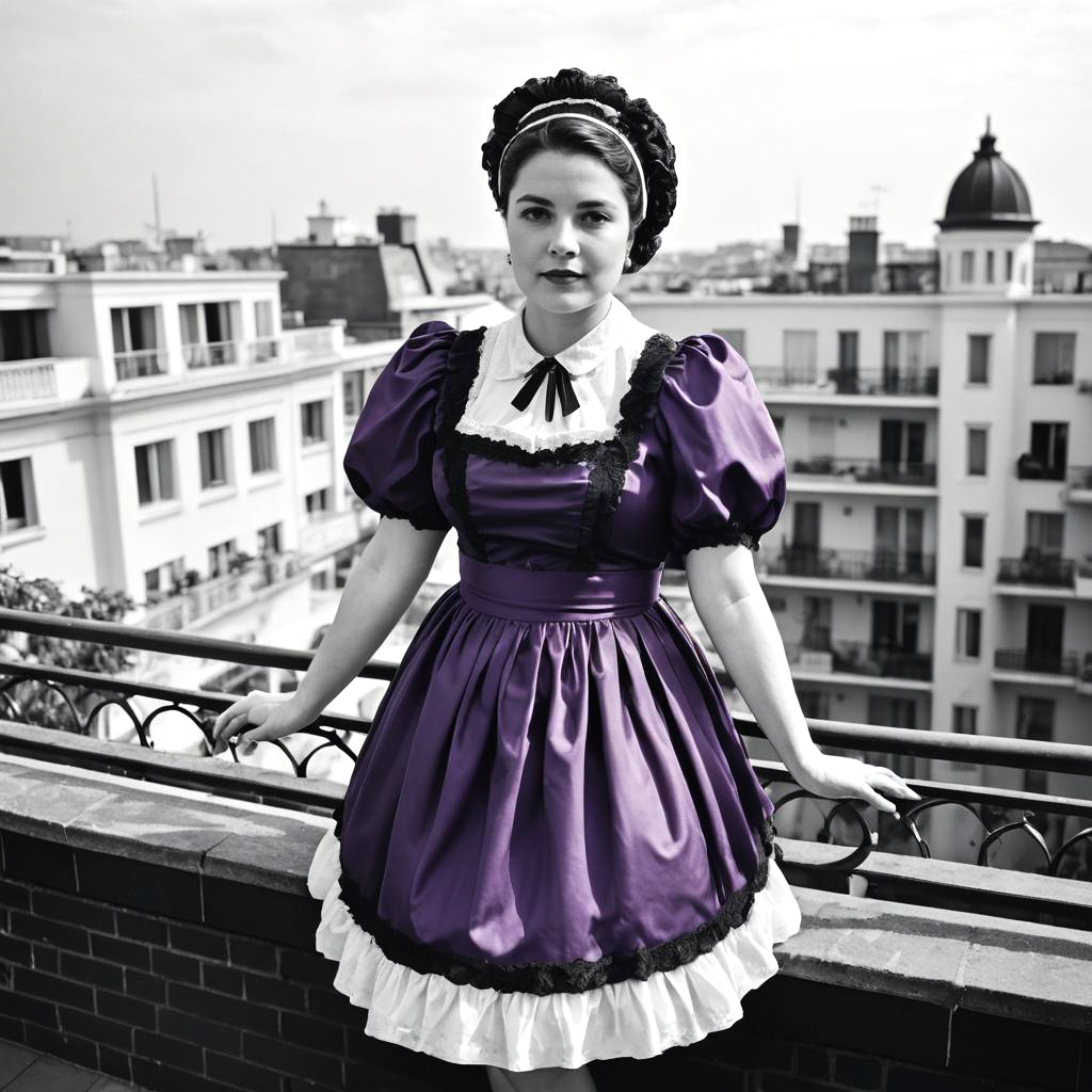 Curvy Maid in Classic Rooftop Style