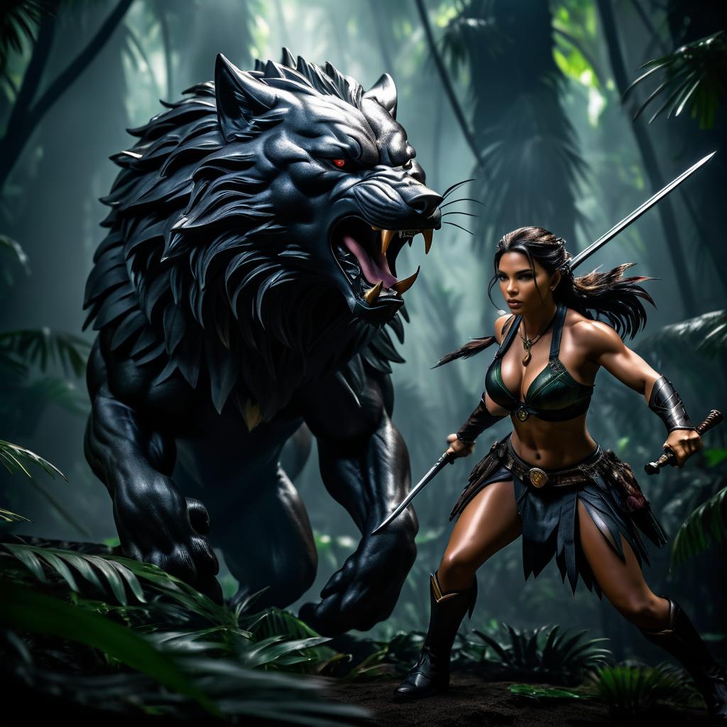 Epic Battle: Huntress vs. Jungle Boss