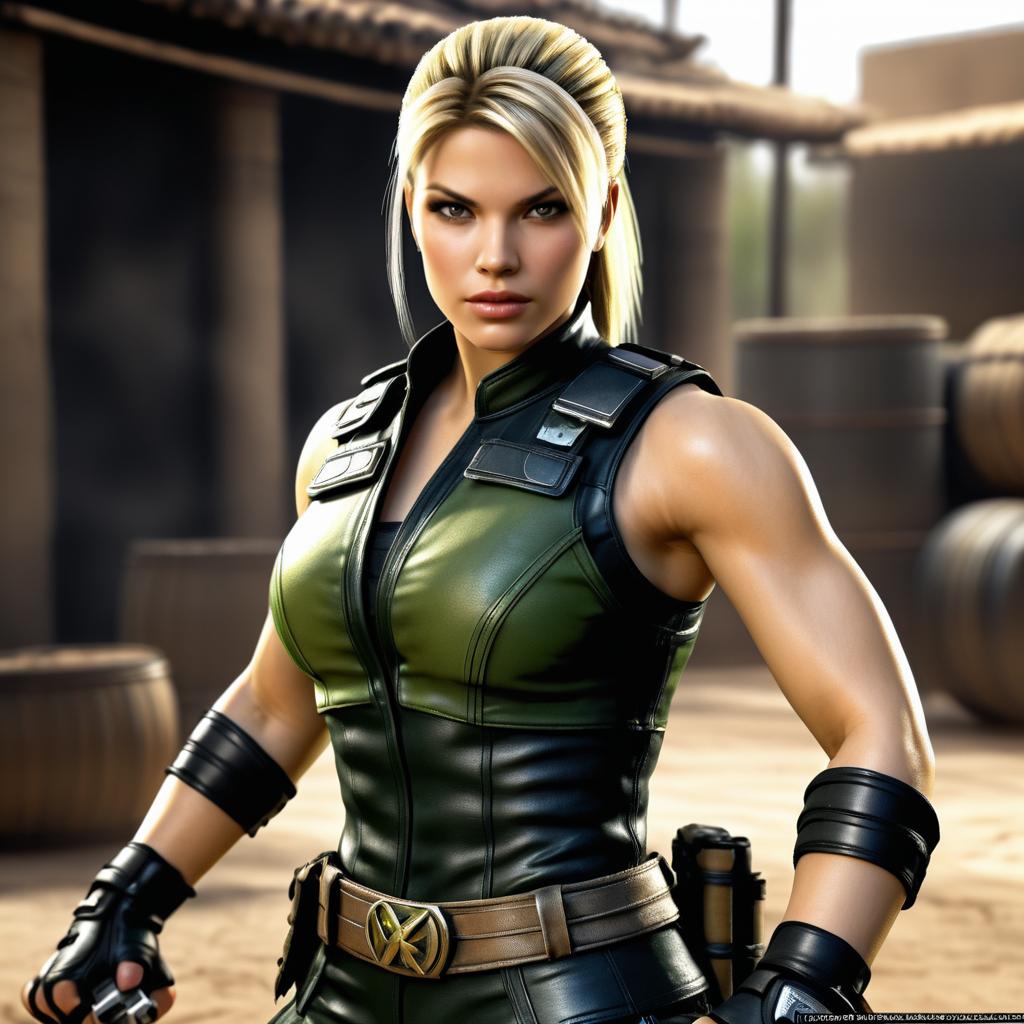 Photorealistic Sonya Blade Portrait